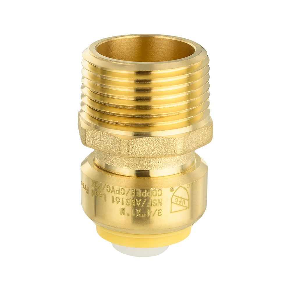30 Pcs 3/4" x 1" M Push Fit Male Adapter