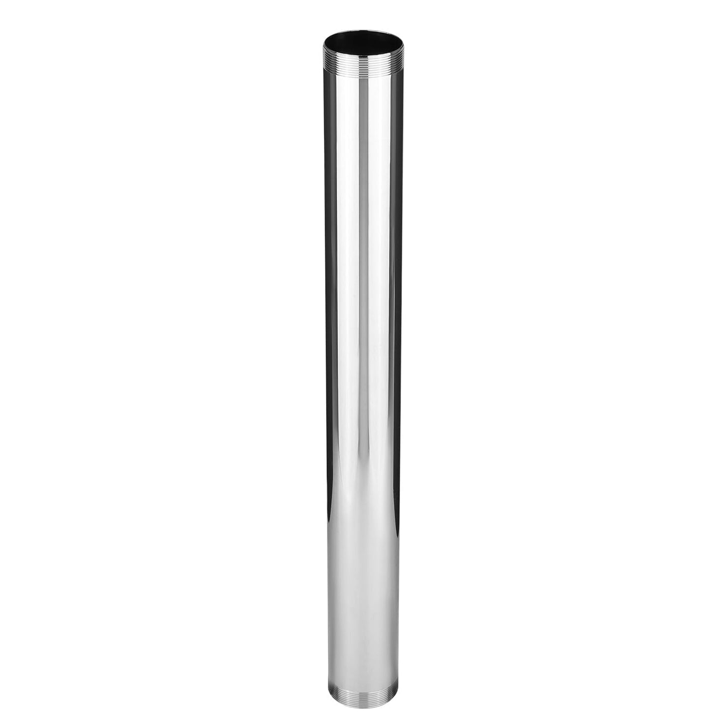1-1/4" x 12" Double End Threaded Extension Tailpiece, 20GA, Chrome Plated Brass