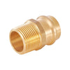 30 Pcs 3/4" Press x 3/4" Male Brass Adapter (Lead Free) Plumbingsell
