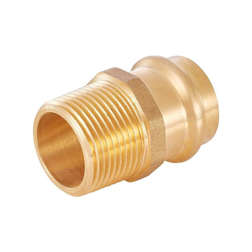 30 Pcs 3/4" Press x 3/4" Male Brass Adapter (Lead Free) Plumbingsell