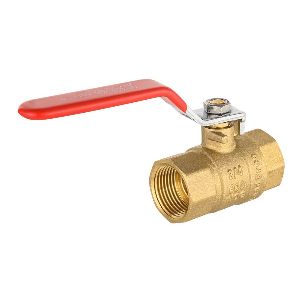 10 Pcs 3/4" FNPT Ball Valve, Red (Lead Free)