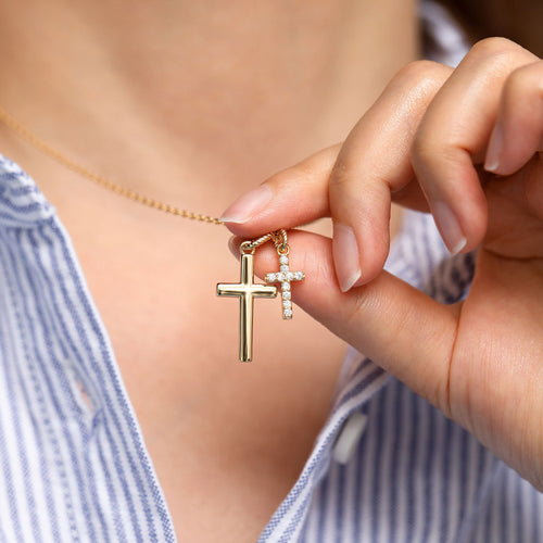Dual Cross Harmony Necklace