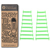 Green Stretchy Tieless Silicone Elastic Shoelaces | 16 Straps The Original Stretchlace