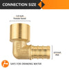 PEX-B Crimp 3/4" PEX x 1/2" Female Copper Sweat Elbow (Lead Free) Plumbingsell
