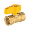 3/4" FNPT Gas Valve, Yellow