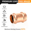 1" Press Copper Coupling w/Stop (Lead Free) Plumbingsell