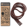 Dark Brown Round Elastic Dress Shoe Laces The Original Stretchlace