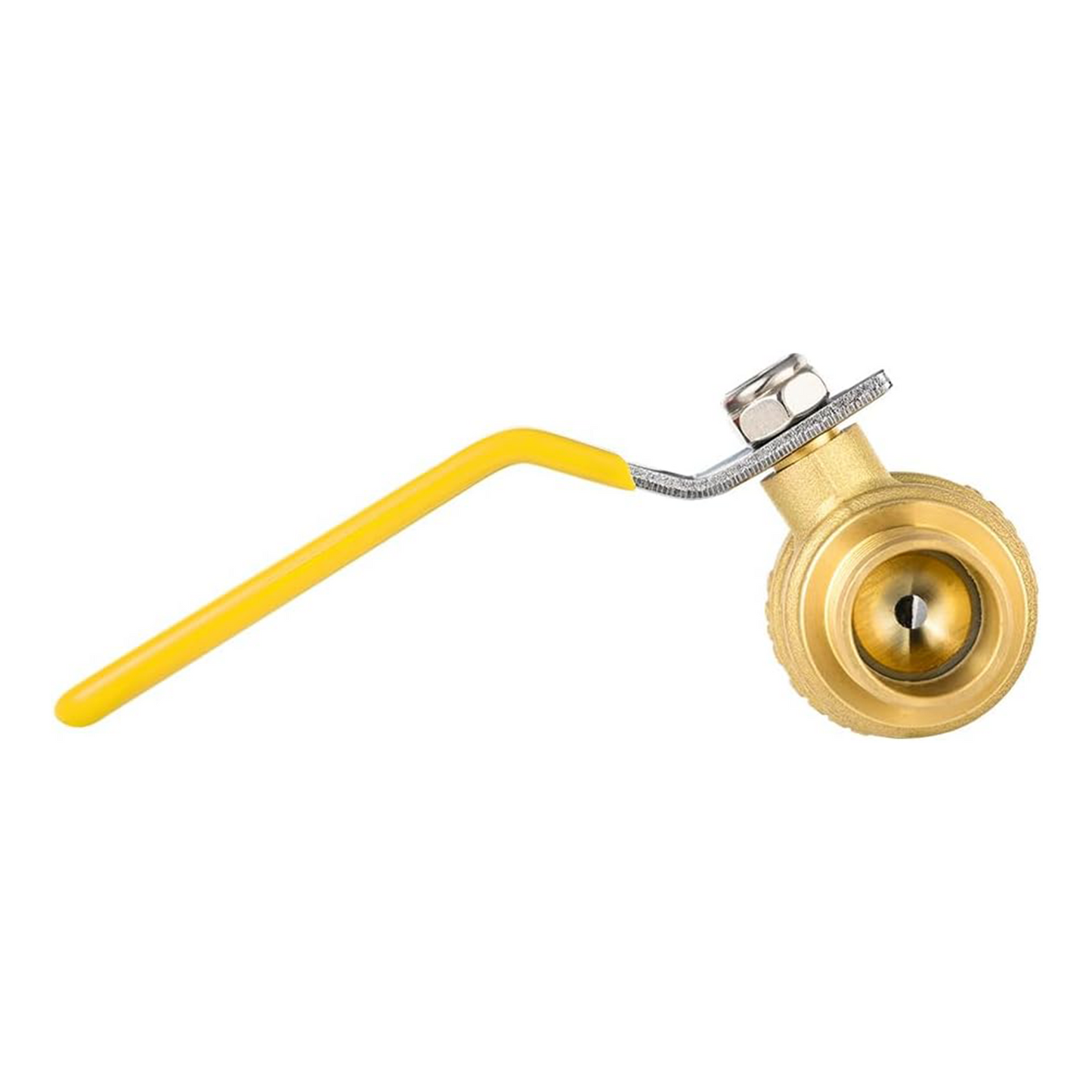 10 Pcs 1/2" PEX Crimp Ball Valve, Yellow (Lead Free)