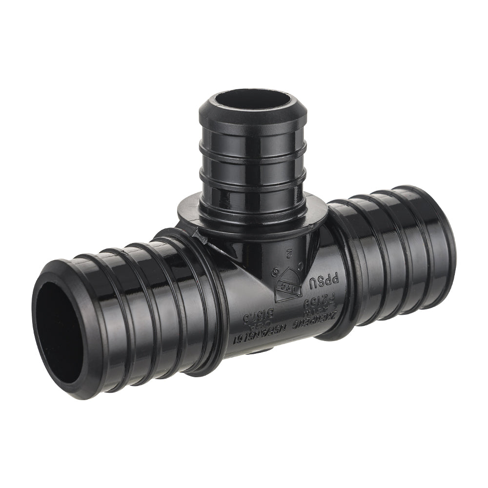 PEX-B Crimp 3/4" x 3/4" x 1/2" PPSU Tee