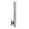 1/2" Sweat x 3/8" OD Compr. Straight Stop Valve, w/5" Straight Extension, 1/4-Turn (Lead Free)