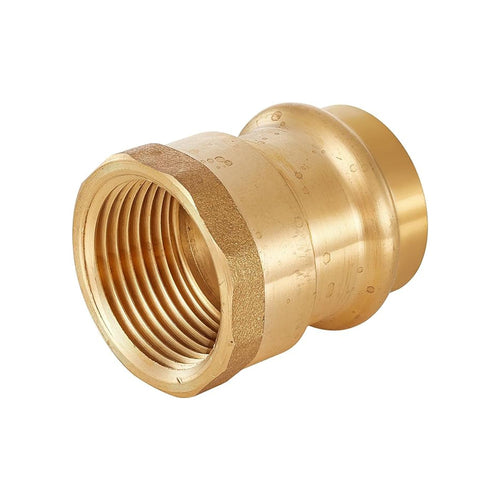 3/4" Press x 3/4" Female Brass Adapter (Lead Free) Plumbingsell