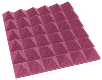 2 Inch Acoustic Foam Pyramid Style Panels - 13 Color Options