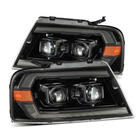 AlphaRex 04-08 Ford F150 / 06-08 Lincoln Mark LT LUXX-Series LED Projector Headlights Alpha-Black OffRoadUSA.com