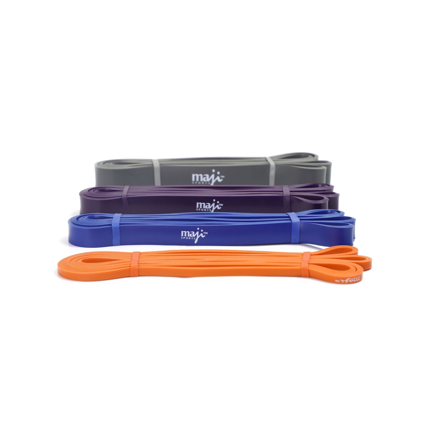 Pack Of Four Full Body Workout Super Bands Jupiter Gear