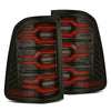 AlphaRex 19-22 Ram 1500 LUXX-Series LED Tail Lights Black-Red OffRoadUSA.com