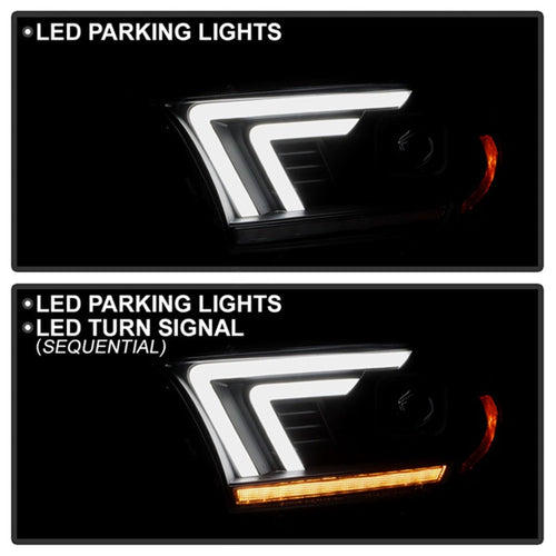 Spyder 11-13 Dodge Durango (HID Model Only) Projector Headlights - Black PRO-YD-DDU11HIDSI-BK OffRoadUSA.com