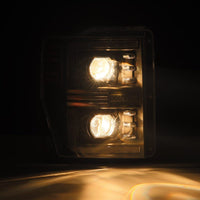 AlphaRex 08-10 Ford Super Duty/Excursion PRO-Series Halogen Projector Headlights Alpha-Black OffRoadUSA.com