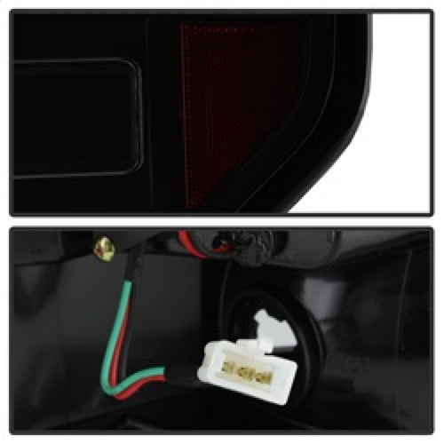 Spyder 09-14 Ford F150 V2 Light Bar LED Tail Lights - Blk Smoke (ALT-YD-FF15009V2-LBLED-BSM) OffRoadUSA.com
