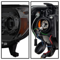 Spyder Toyota Tacoma 12-16 Projector Headlights Light Bar DRL Smoke PRO-YD-TT12-LBDRL-SM OffRoadUSA.com