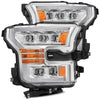 AlphaRex 15-17 Ford F150 / 17-20 F150 Raptor NOVA-Series LED Projector Headlights Chrome OffRoadUSA.com