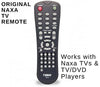 NAXA Original Replacement Remote Control for Naxa NT and NTD Model 12 Volt TVs and TV/DVD Combo Players Jupiter Gear