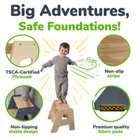 2-Step Stool for Kids Ocodile.com