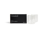 Cove 10oz Glass Tumbler - Set of 2 - Clear Created Co.