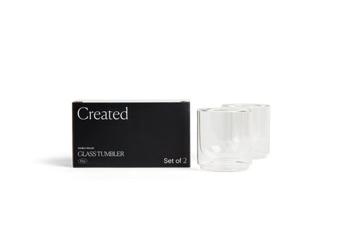 Cove 10oz Glass Tumbler - Set of 2 - Clear Created Co.