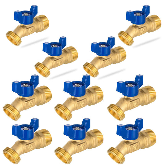 10 Pcs 1/2" MNPT X 3/4" GHT Spigot, Hose Bibb Valve
