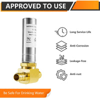 PEX Crimp Connection, Water Hammer Arrestor Tee, Stainless Steel Plumbingsell