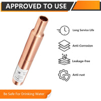 1/2" Male Sweat, Straight Copper Water Hammer Arrestor Plumbingsell