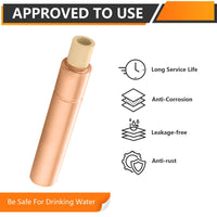 1/2" CPVC Pipe Connection, Water Hammer Arrestor, Copper Plumbingsell