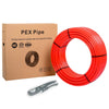 1/2" Oxygen BarrieRed PEX-B Pipe 300ft Length, Red Color, NSF Certified for Potable Water and Radiant Heating Applications Plumbingsell