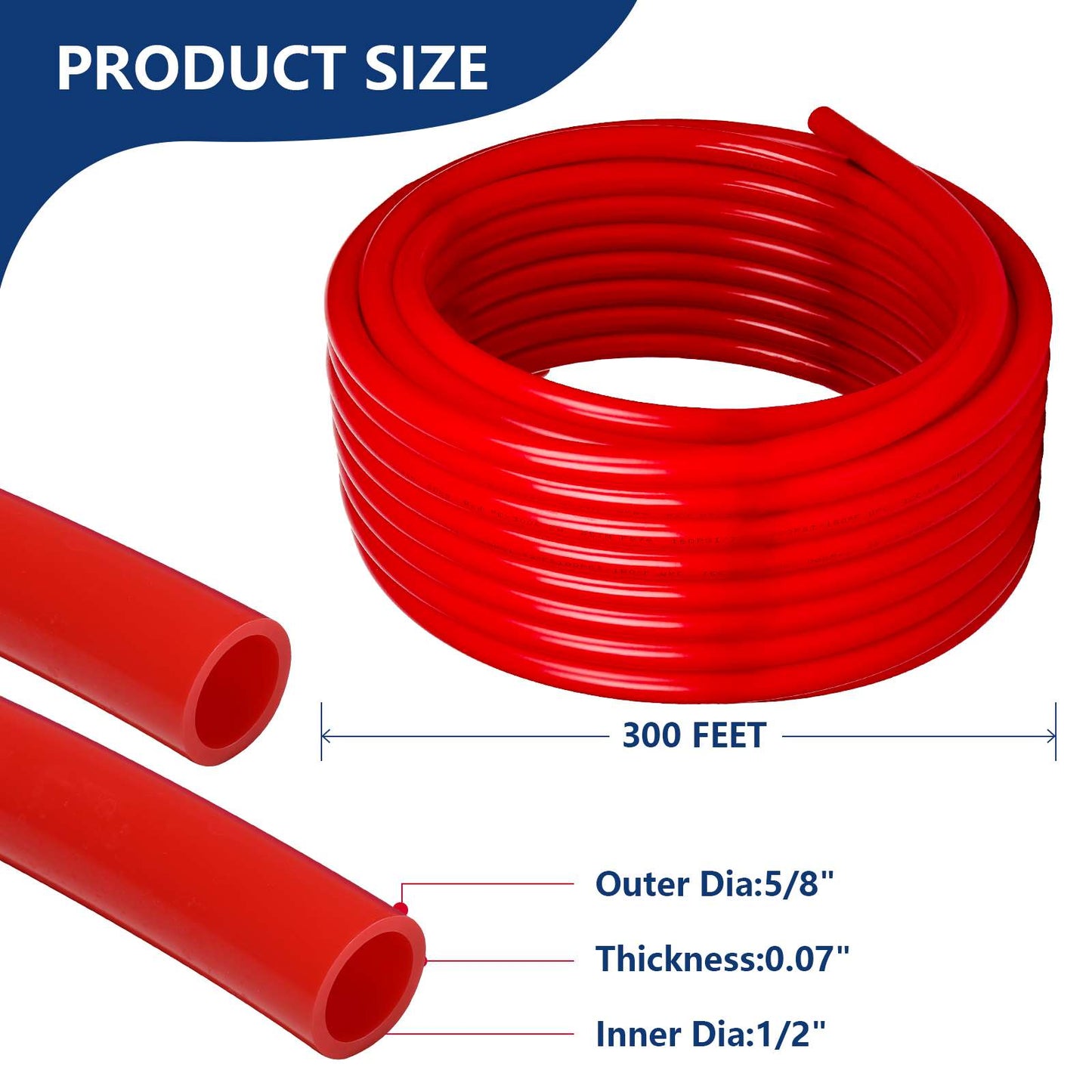 1/2" 300ft PEX-A Pipe (Red & Cutter)