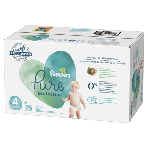Pampers Pure Protection Diapers, Size 4, 104 Count EasyOptionXY LLC