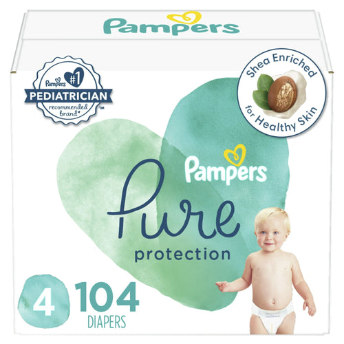 Pampers Pure Protection Diapers, Size 4, 104 Count EasyOptionXY LLC