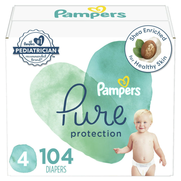 Pampers Pure Protection Diapers, Size 4, 104 Count EasyOptionXY LLC