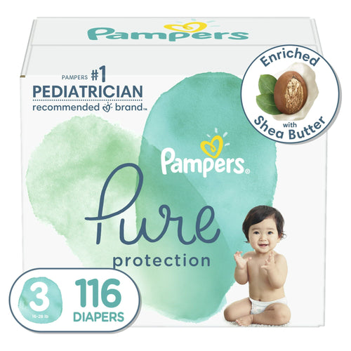 Pampers Pure Protection Natural Diapers, Size 3, 116 Count EasyOptionXY LLC