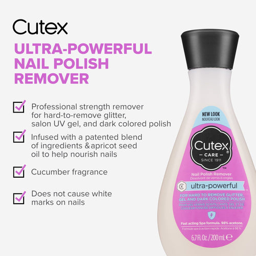 Cutex Ultra Powerful Nail Polish Remover 10.1 fl oz EasyOptionXY LLC