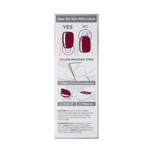 KISS imPRESS Color Press-On Manicure Cherry Up 30 Count EasyOptionXY LLC