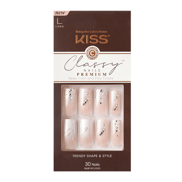 KISS Classy Premium Fake Nails Stunning 30 Count EasyOptionXY LLC