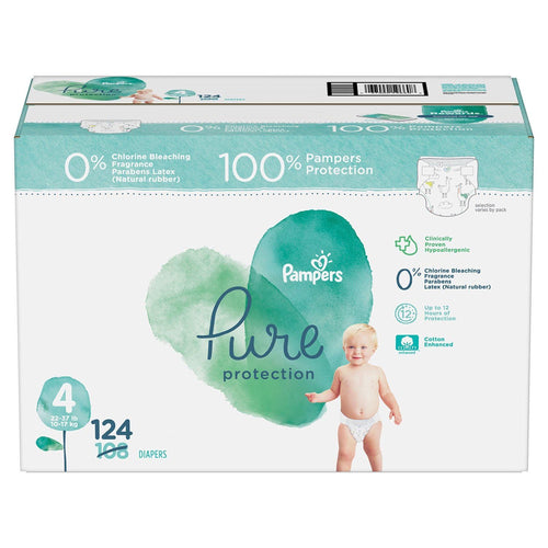 Pampers Pure Protection Diapers Size 4, 124 Count EasyOptionXY LLC