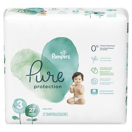 Pampers Pure Protection Diapers Size 3, 27 Count EasyOptionXY LLC