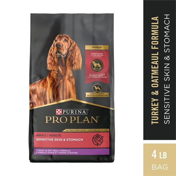 Purina Pro Plan Turkey & Oat Meal Flavor Dry Dog Food , 4 lb Bag EasyOptionXY LLC