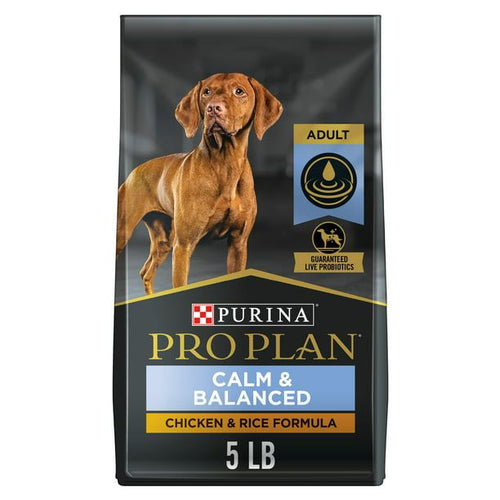Purina Pro Plan Dog Food Calm & Balanced Adult Dry Chicken & Rice Calming Formula, 5 lb Bag EasyOptionXY LLC