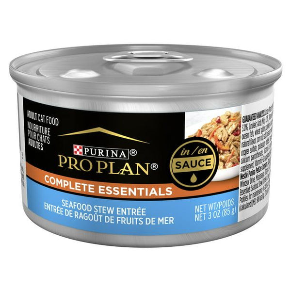 Purina Pro Plan Complete Essentials Wet Cat Food Seafood Stew, 3 oz Can (24 Pack) EasyOptionXY LLC