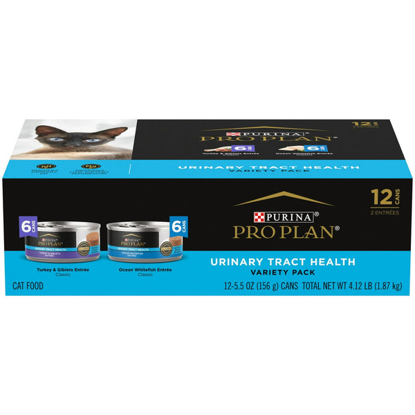 Purina Pro Plan Urinary Tract Health Wet Cat Food Variety Pack, 5.5 oz Cans (12 Pack) EasyOptionXY LLC