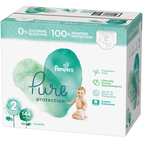 Pampers Pure Protection Size 2, 144 Count EasyOptionXY LLC
