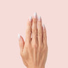 Olive & June Press-on Artificial Nails, Round Short, CCT Gradient, White/Pink, 42 Ct EasyOptionXY LLC