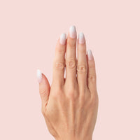 Olive & June Press-on Artificial Nails, Round Short, CCT Gradient, White/Pink, 42 Ct EasyOptionXY LLC